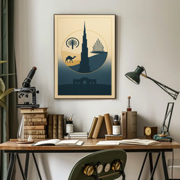 Iconic Dubai Landmarks Poster