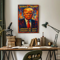 Donald Trump 45th President of the United States Glitch Hop Art Poster