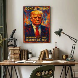 Donald Trump 45th President of the United States Glitch Hop Art Poster