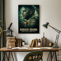Barack Obama 44th President of the United States Double Exposure Poster