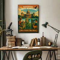Discover IowaS Heartland Poster