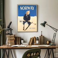 Norway Winter Travel Poster PosterGoat