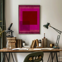 Vibrant Geometric Abstraction Poster