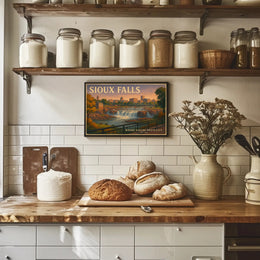 Sioux Falls Nature Meets City Travel Poster