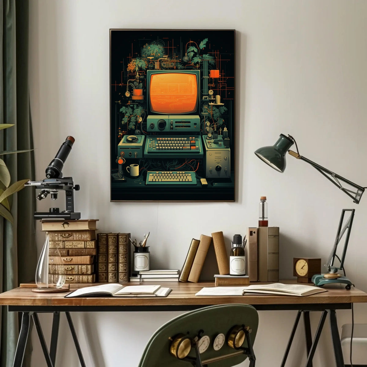 Retro Tech Fusion Poster