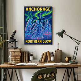 Anchorage Northern Glow Poster