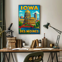 Iowa State Capitol Des Moines Poster