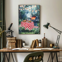 summer barbecue scene Poster