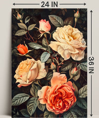 Elegant Floral Arrangement Botanical Art Print - Artistic Poster