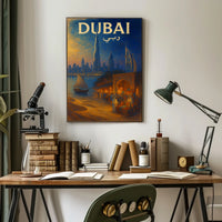 Dubai Cityscape Poster Tradition Modernity For Home Decor