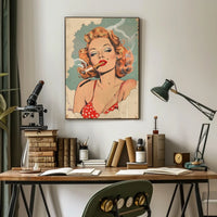 Retro Glamour Illustration Poster