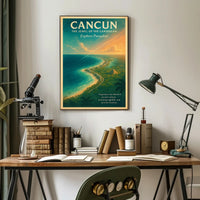 Cancun The Jewel of the Caribbean Poster PosterGoat