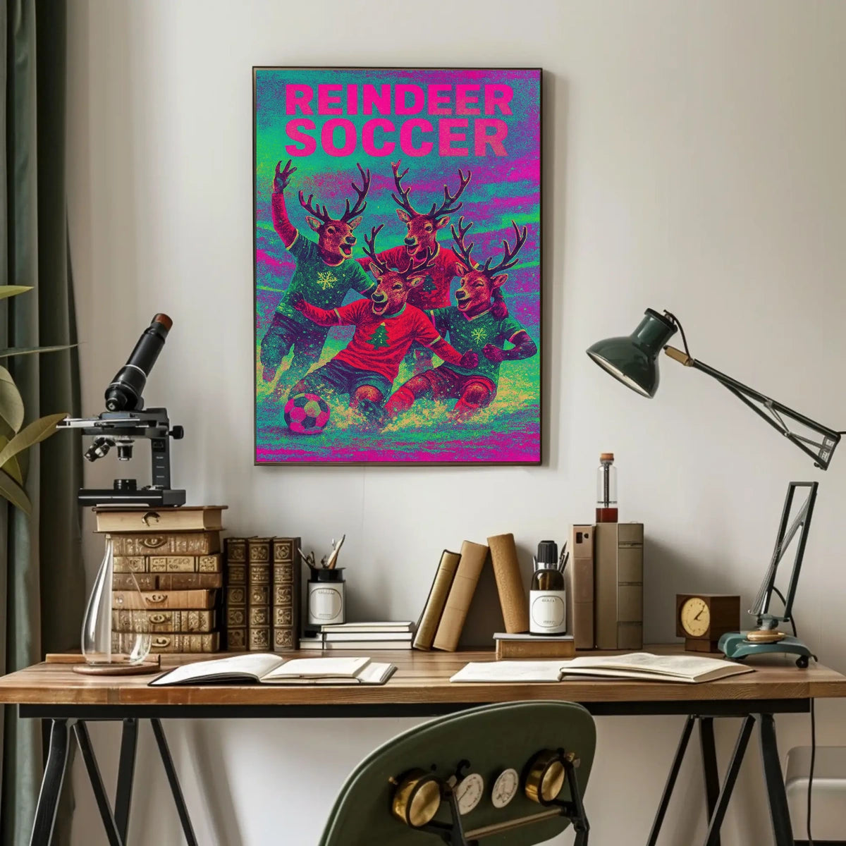 Reindeer Soccer Extravaganza Poster