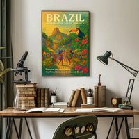 Brazil Heartbeat of South America Poster Art Print PosterGoat
