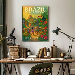Brazil Heartbeat of South America Poster Art Print PosterGoat