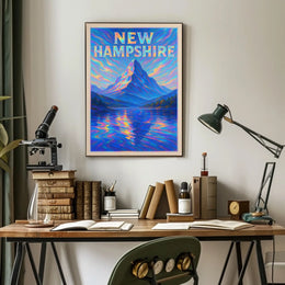 New Hampshire Mountain Scene Poster