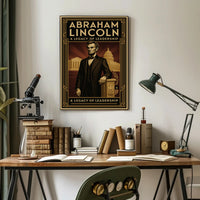 Abraham Lincoln A Legacy of Leadership Poster PosterGoat