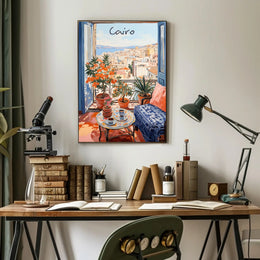 Tranquil Balcony in Cairo Poster