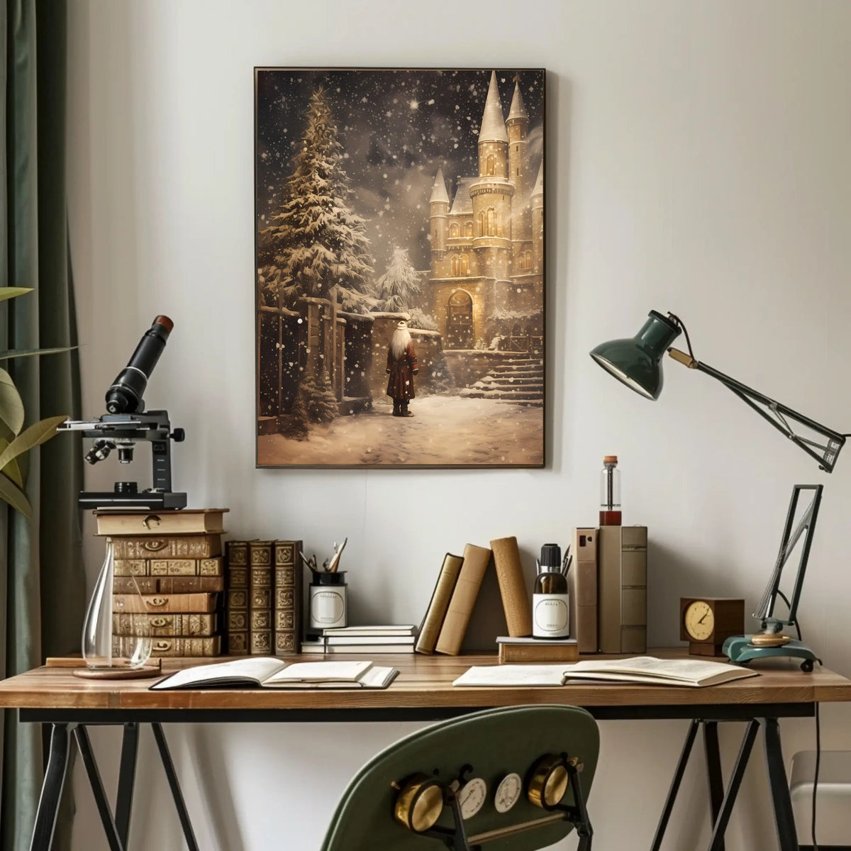 Enchanted Winter Castle Poster
