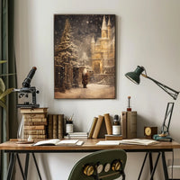 Enchanted Winter Castle Poster