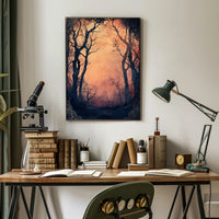 Enchanted Forest At Dusk Poster