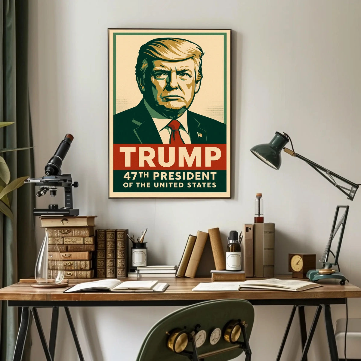 Trump 47th President Patriotic Pop Art Poster