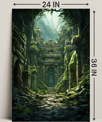 Ancient Ruins In The Jungle Poster
