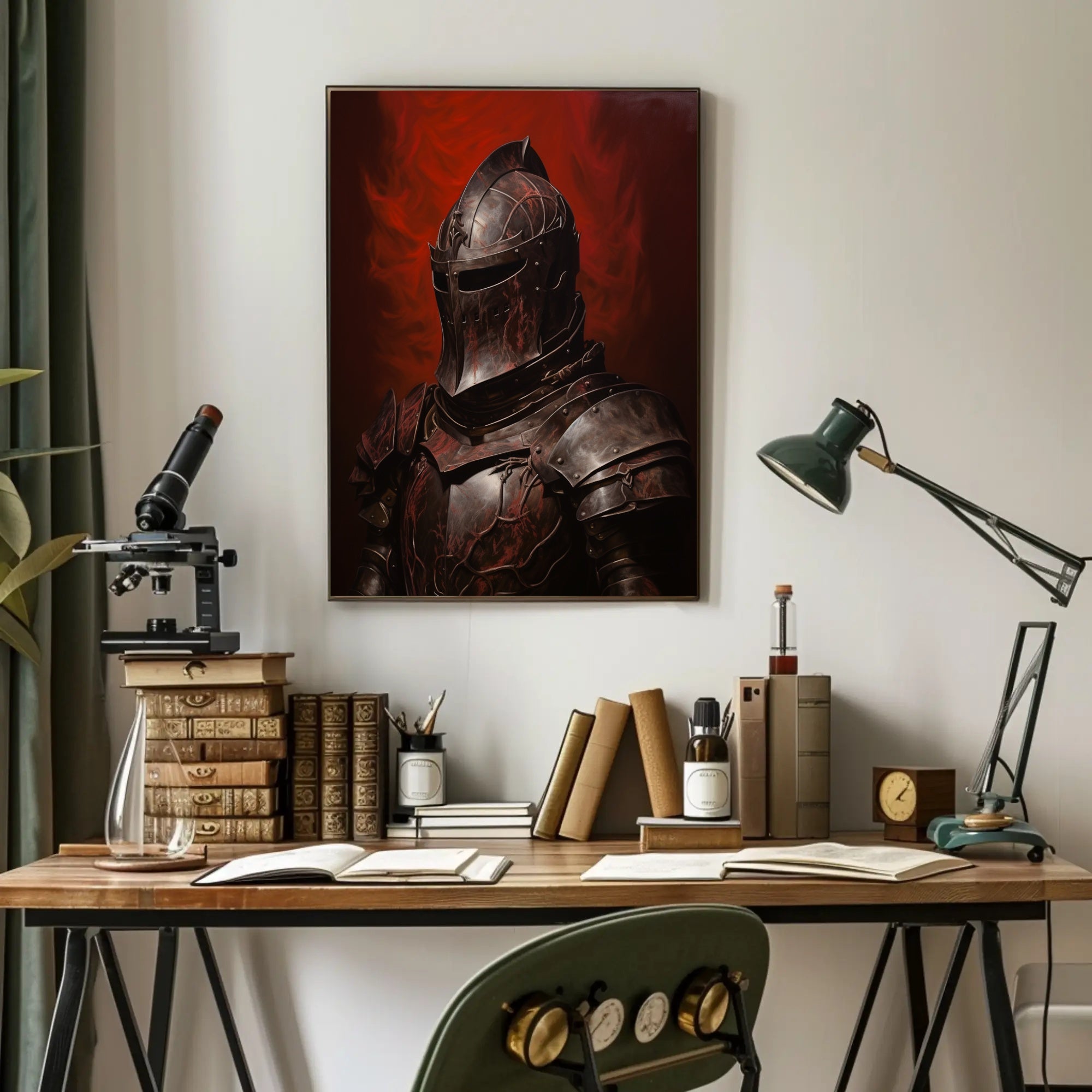 Medieval Knight Valor Art Print Historical or Presidential Poster