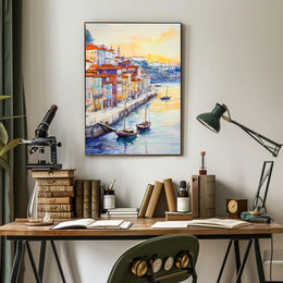 Portugal Porto Ribeira Riverside Poster
