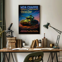 M24 Chaffee Chronicle of a Nimble Warrior Poster PosterGoat