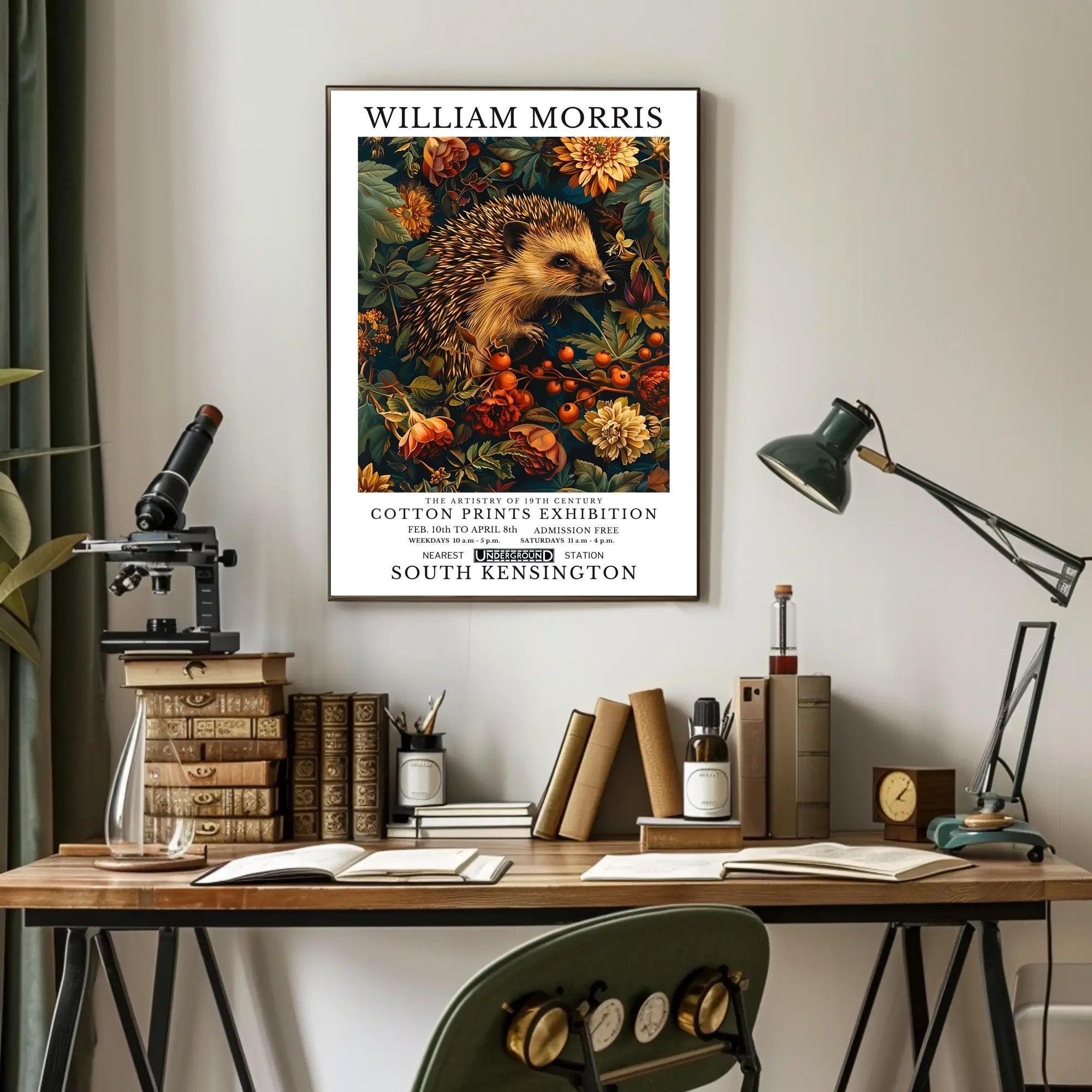 William Morris Hedgehog Art Print Cultural or Heritage Poster
