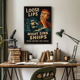 Loose Lips Might Sink Ships Poster
