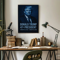Donald Trump Visionary in Monochrome Poster
