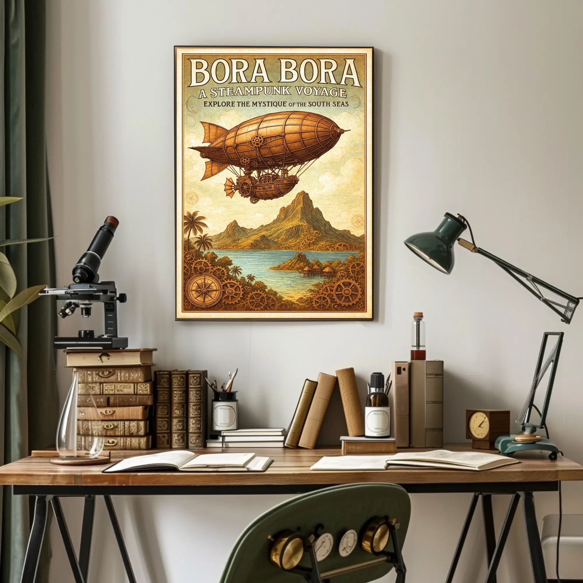 Bora Bora  A Steampunk Voyage Poster PosterGoat