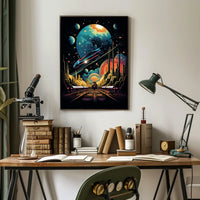 Cosmic Railways Poster