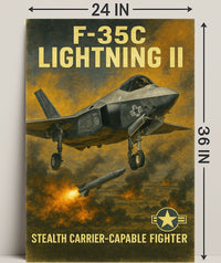 F-35C Lightning II Poster PosterGoat