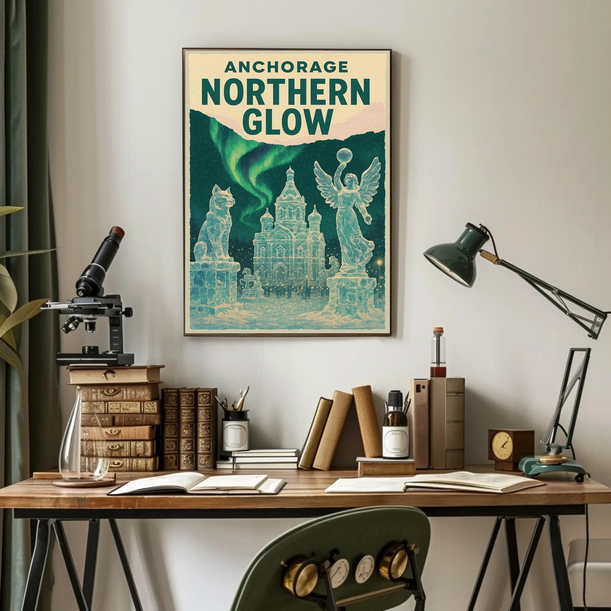 Anchorage Northern Glow Poster