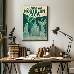 Anchorage Northern Glow Poster