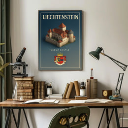 Liechtenstein Vaduz Castle Poster