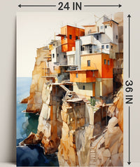 Cliffside Abodes Poster