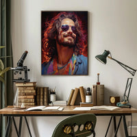 Vibrant Portrait Of A Free Spirit Poster PosterGoat