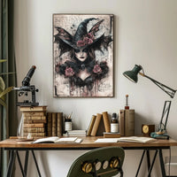 Enigmatic Witch Portrait Poster