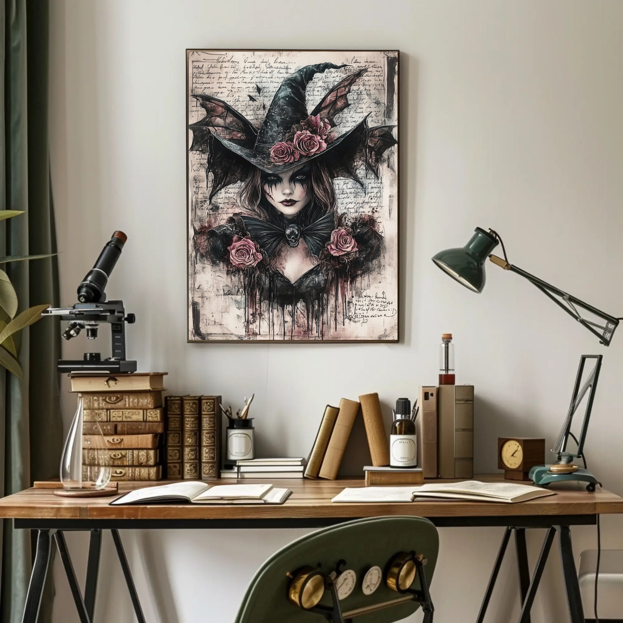 Enigmatic Witch Portrait Poster