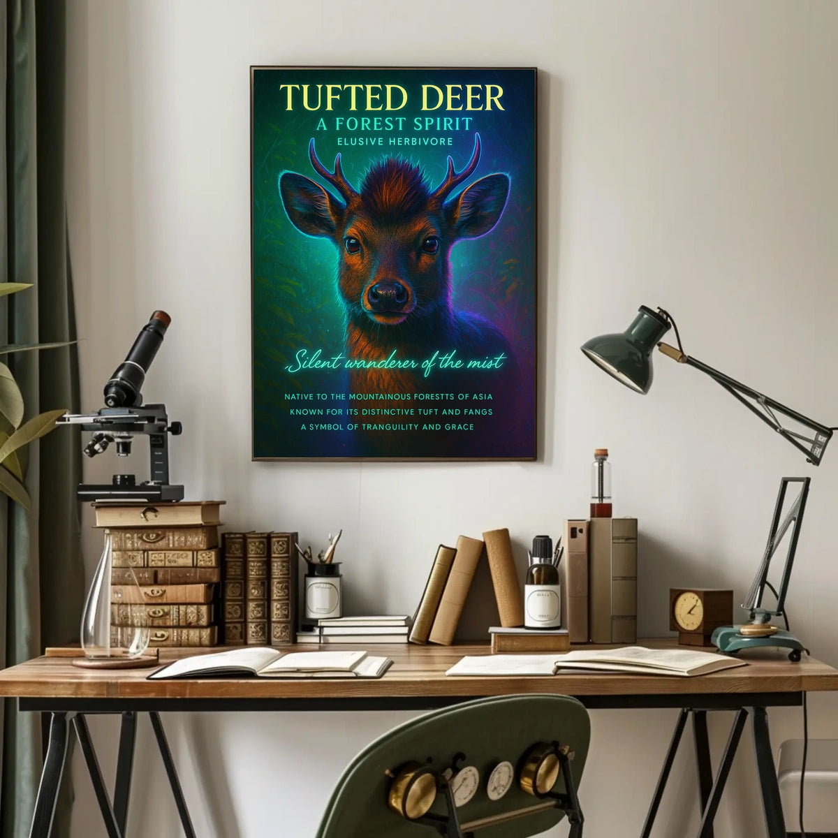 Tufted Deer A Forest Spirit Poster