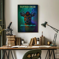 Tufted Deer A Forest Spirit Poster