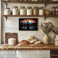 Statue Of Liberty At Sunset Poster