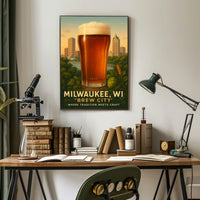 Milwaukee, WI Brew City Poster
