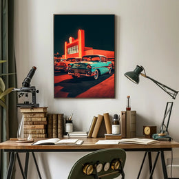 Neon Nostalgia Poster