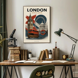 Discover London Poster