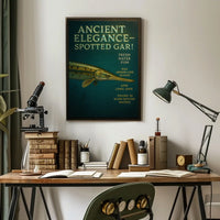 Ancient Elegance - Spotted Gar Poster